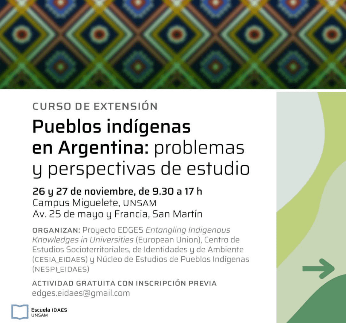 Curso de Extensión | Pueblos Indígenas en la Argentina: Problemas y Perspectivas de Estudio
