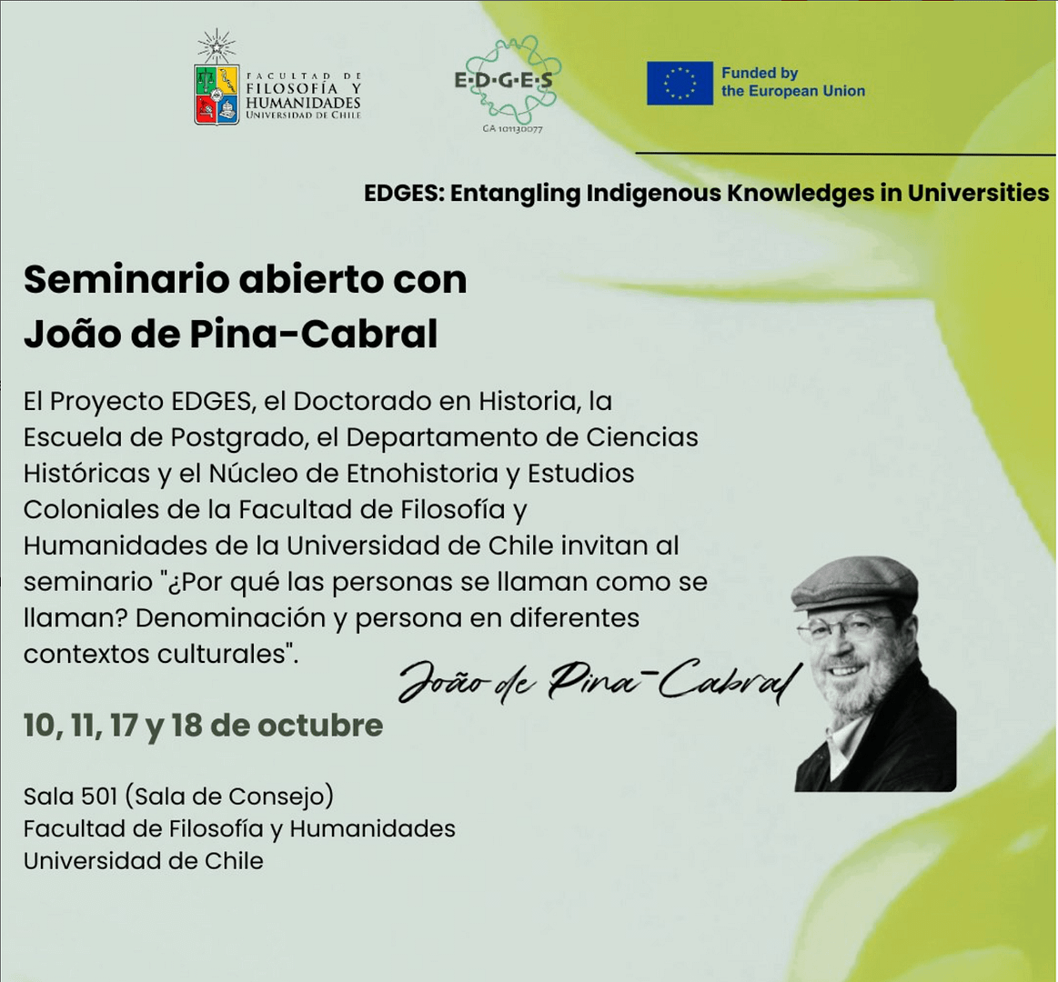 Seminario abierto con João de Pina-Cabral en la Universidad de Chile